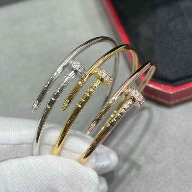 Precision Thick Plating Head and Tail Diamond Fashion Three-Circle