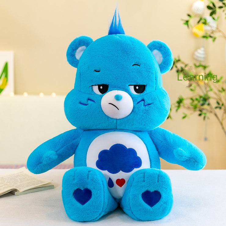 Three-color Bear Pillow Plush Toy Rainbow Bear Doll Cute Panda