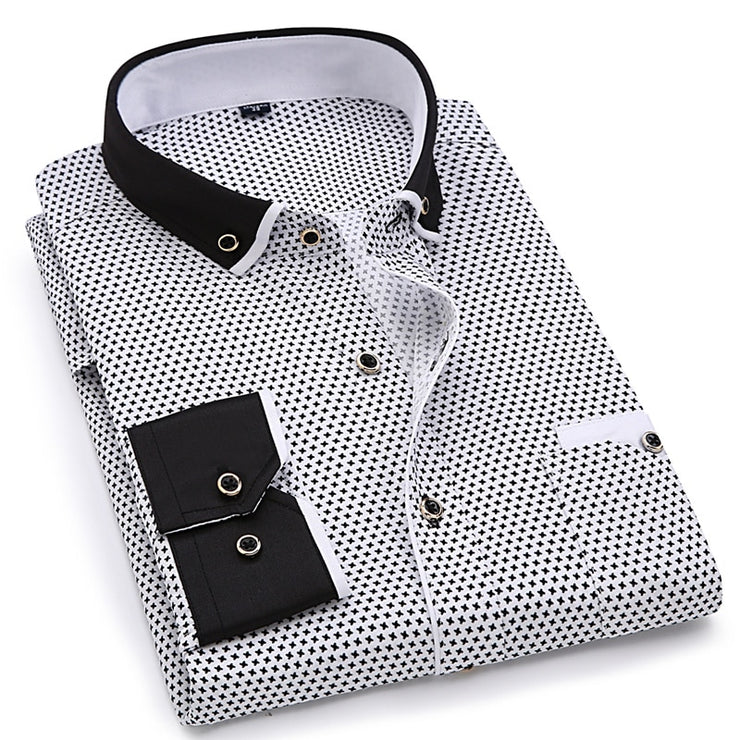 Male Social Business Dress Shirt Brand Men Clothing