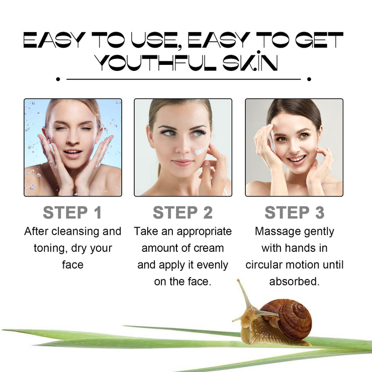 Snail Mucin 92% Moisturizer, Moisturizing And Smoothing Facial Wrinkles