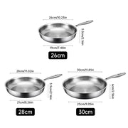 German uncoated pure titanium frying pan with fish