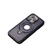 Suitable for Apple 16Promax phone case leather magnetic bracket iPhone 15