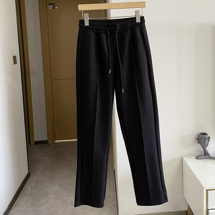 Thin micro flared pants for men's