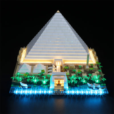 Compatible with LEGO 21058 Giza Pyramid building blocks,