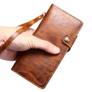 Samsung S22 Retro Leather Leather Case S24Ultra Phone Case