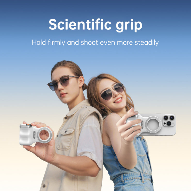 MagSafe Compatible Fun Photography Grip: MFi Certified Wireless Bluetooth