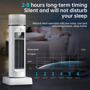 2025 NEW Portable Tower Fan – 6 Wind Speeds, Mist Bladeless,