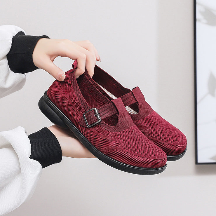 Spring  Old Beijing Cloth Shoes Breathable Middle-aged