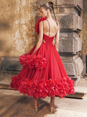 Celebrity Party Dresses For Women Elegant Diagonal Collar Sleeveless Long Gown