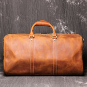 European and American retro men's genuine leather handbag travel bag women's crazy horse leather crossbody large luggage bag cowhide gym bag