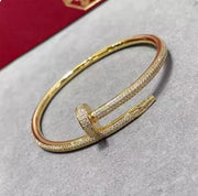 Precision Thick Plating Head and Tail Diamond Fashion Three-Circle