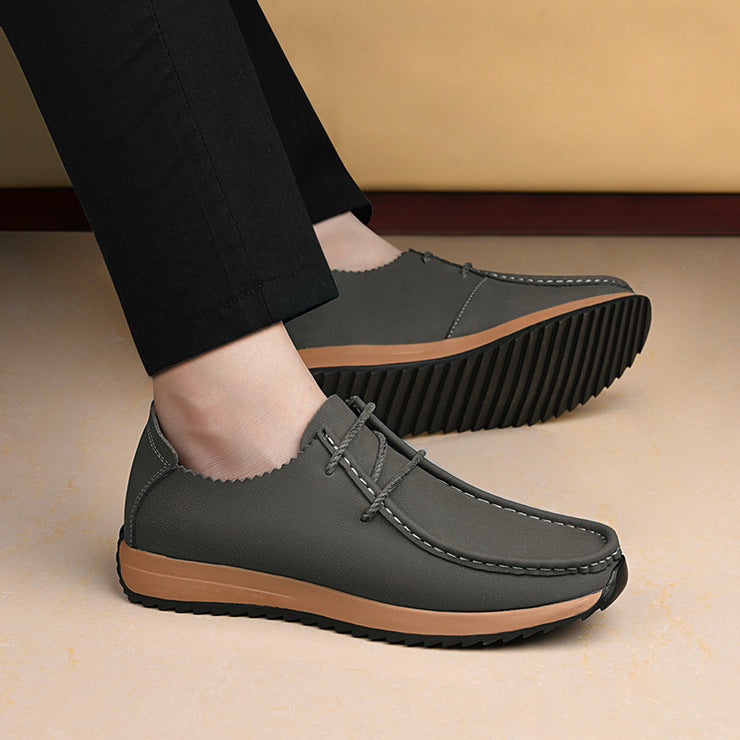 Casual breathable lace up lazy shoes