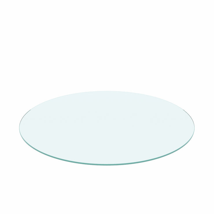 36" Inch Round Tempered Glass Table Top Clear Glass 1/4" Inch