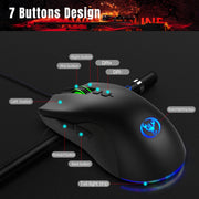 Esports Colorful Luminous Wired Mouse USB Laptop CF LOL Gaming Mouse
