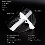 3 Colors LED Light Therapy Face Mask Anti-aging Anti Wrinkle Beatuy