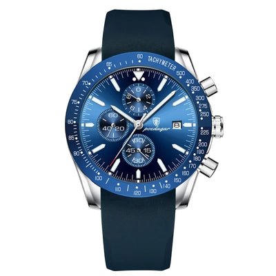 Multi functional waterproof night light men's watch