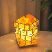 USB Crystal Table Lamp Three Color Dimming Magic Cube Stone