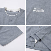 Two-Piece Short Sleeve T-Shirt Men