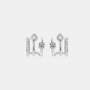 Moissanite 925 Sterling Silver Earrings