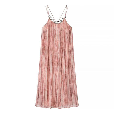 Women's Fashion Summer Sexy Ring Decoration Tie-dye Dress