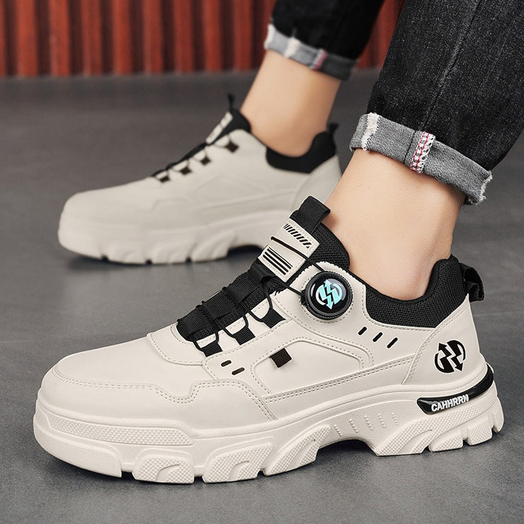 men's casual leather sneakers