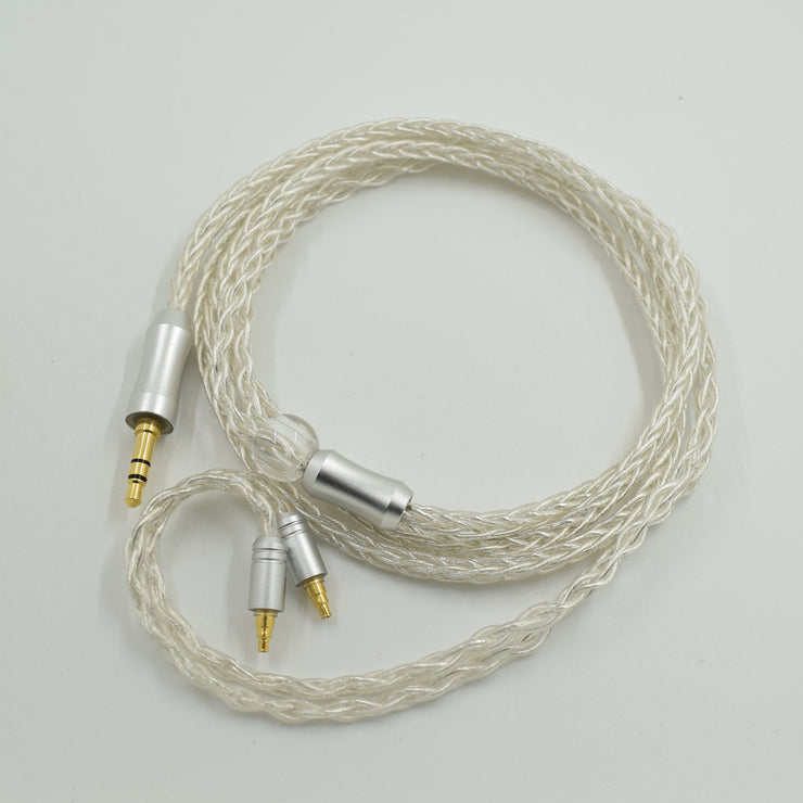 IE40PRO 8-core single crystal copper silver plated upgrade cable