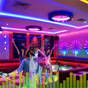 LED Sound Activated Light Drum Fireworks Light