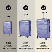 Luggage Suitcase 3 Piece Sets Hardside Carry-on luggage with Spinner