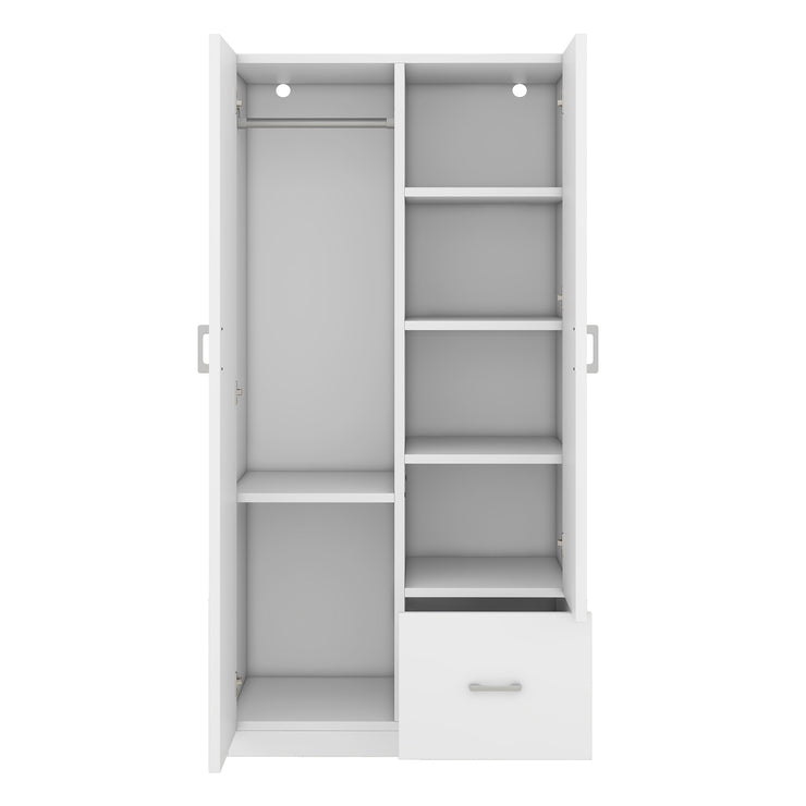 Wooden Wardrobe with Double Doors,