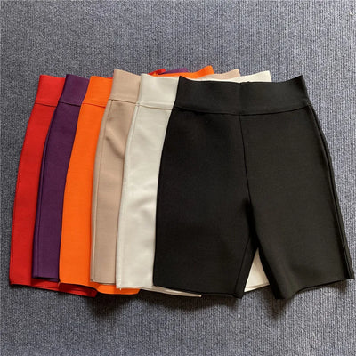 New Stretchable Fitness Shorts For Women 9 Solid Colors