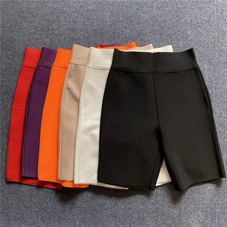 New Stretchable Fitness Shorts For Women 9 Solid Colors