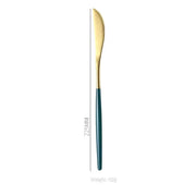 Stainless Steel Cutlery Set with Portuguese Gold Spray