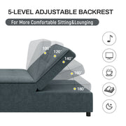 Four in one sofa bed, chair bed, multifunctional folding Ottoman bed