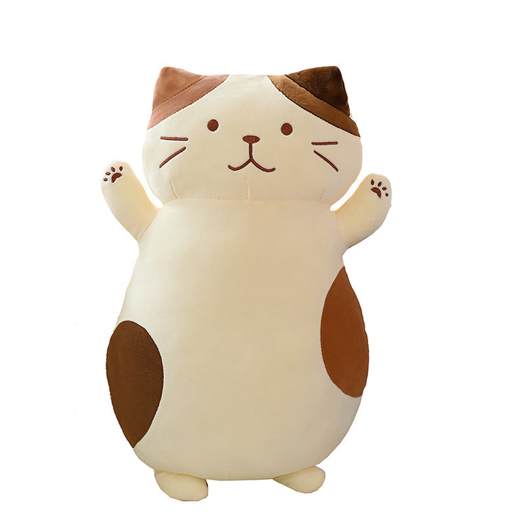 Cat Doll Girl Holding Big Doll Plush Toy Birthday Gift Girl