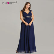Ever Pretty Plus Size Formal Evening Dresses Long Women Elegant Burgundy