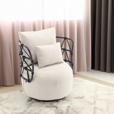 COOLMORE Upholstered Tufted Living Room Chair Textured