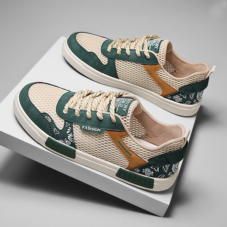 Big Size Hollow Fashion Sneakers Men Comfortable Mesh Shoes