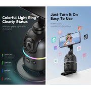 P03  AI Smart Gimbal 360° Auto Face Tracking Gimbal All-in-one Rotation