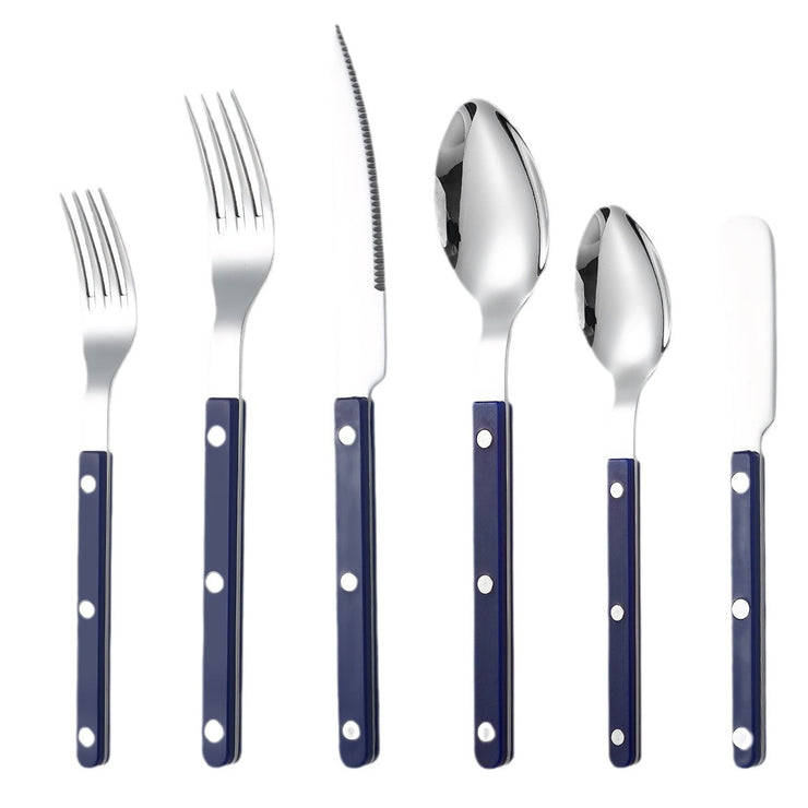 French Rivet ABS Handle Hotel Western Tableware Steak Knife