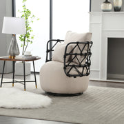 COOLMORE Upholstered Tufted Living Room Chair Textured