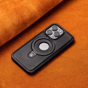 Suitable for Apple 16Promax phone case leather magnetic bracket iPhone 15