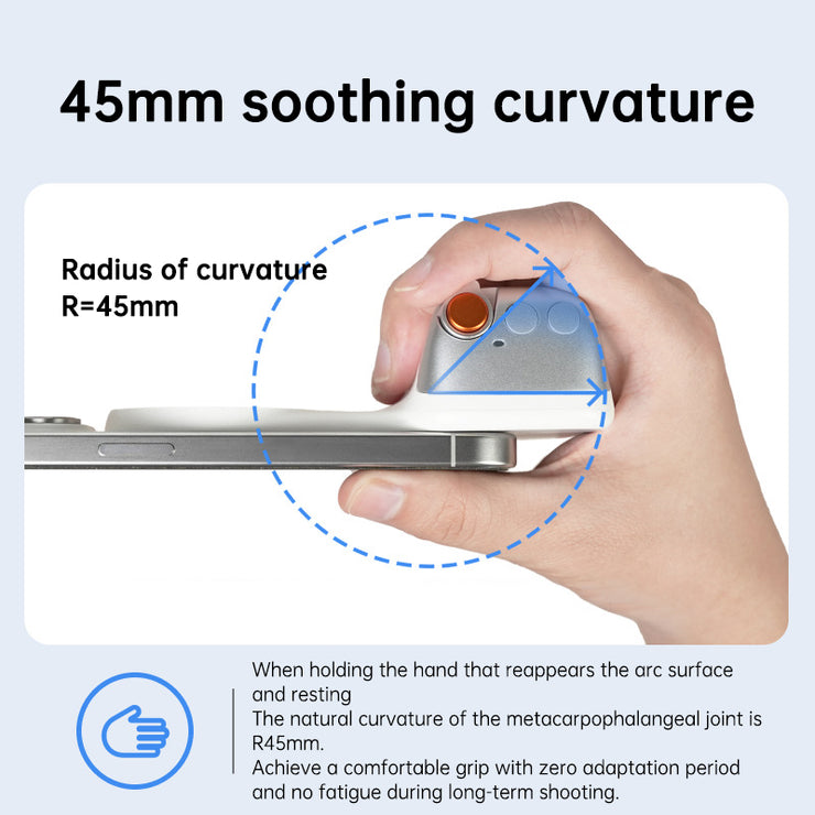 MagSafe Compatible Fun Photography Grip: MFi Certified Wireless Bluetooth