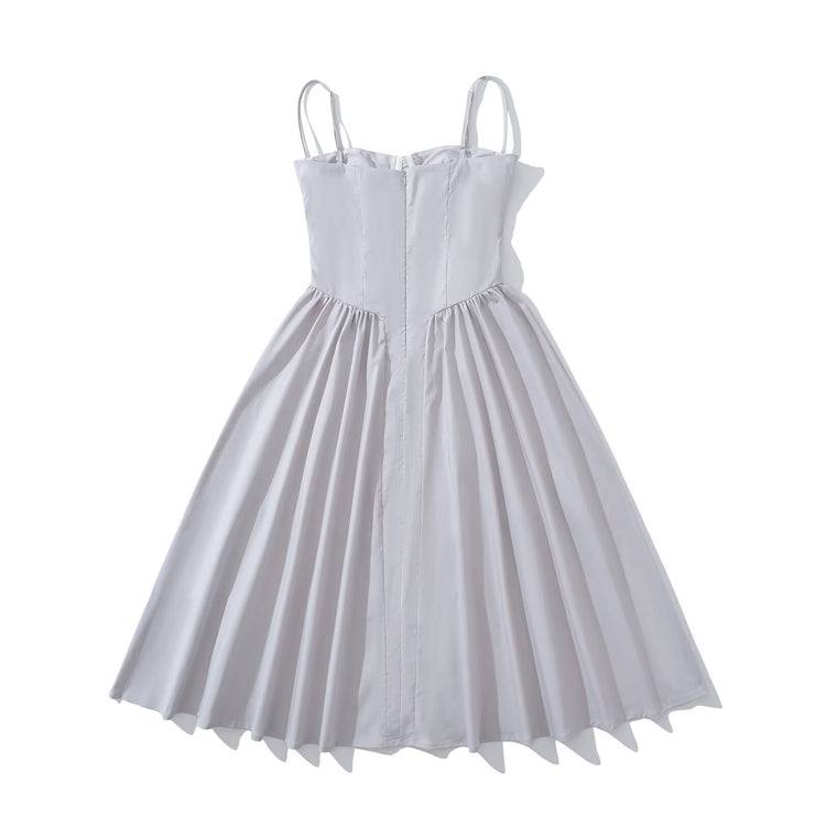 Sexy steel ring slim fit camisole dress