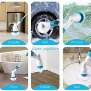 Electric Spin Scrubber Turbo Scrub Cleaning Brush Cordless Chargeable