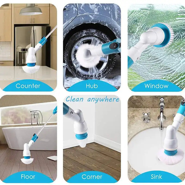 Electric Spin Scrubber Turbo Scrub Cleaning Brush Cordless Chargeable